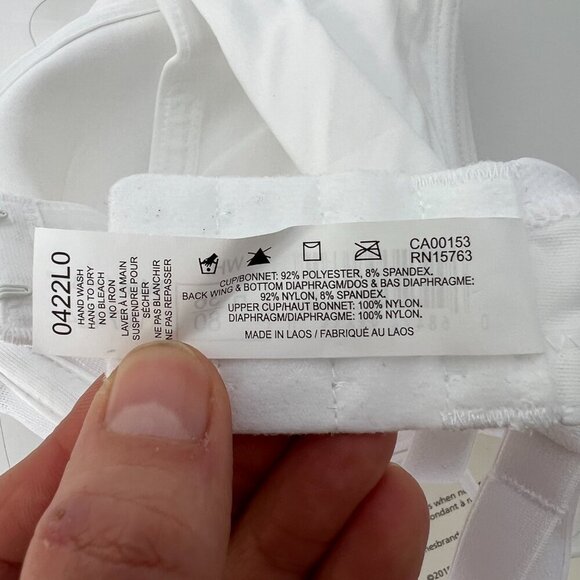 NWT- B36- Wonderbra Comfort -U Design Full-Support Underwire Bra - White - Picture 12 of 12